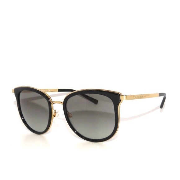 Michael Kors Adrianna I 1010 110011 Black Gold Gray Gradient Sunglasses - Picture 1 of 5